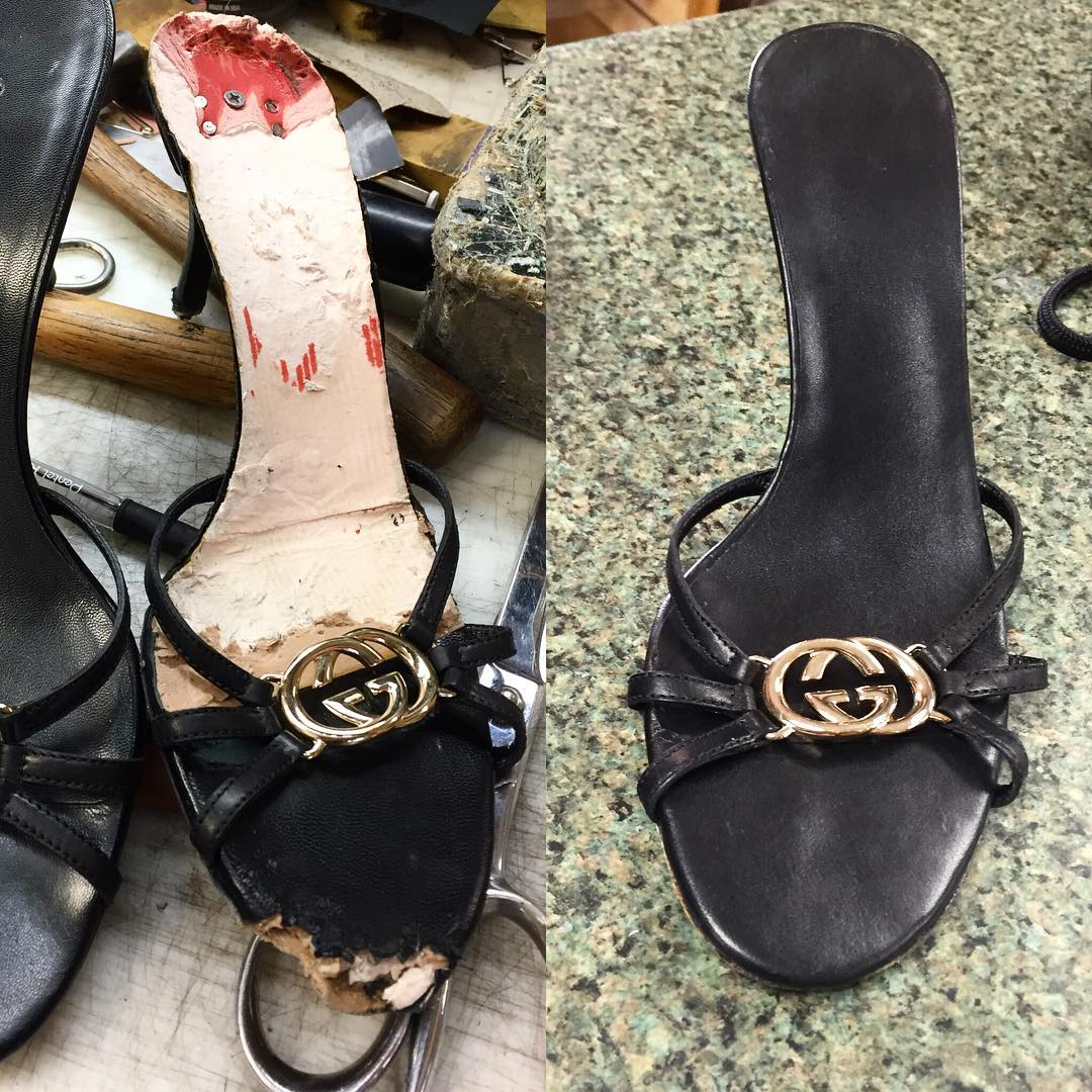 Gucci Dog-bitten Shoe Rebuild