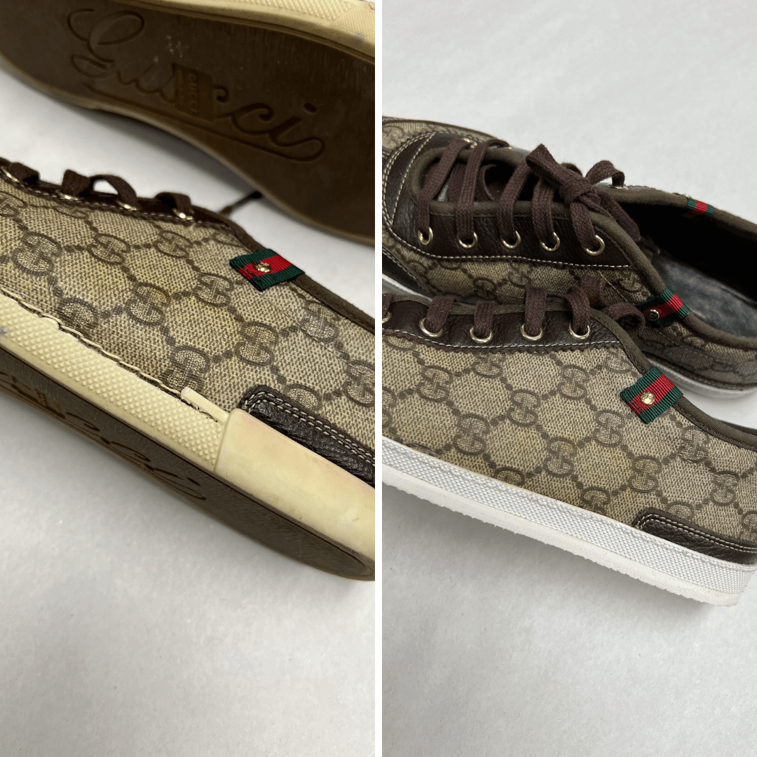 Gucci sneakers custom sole and welt