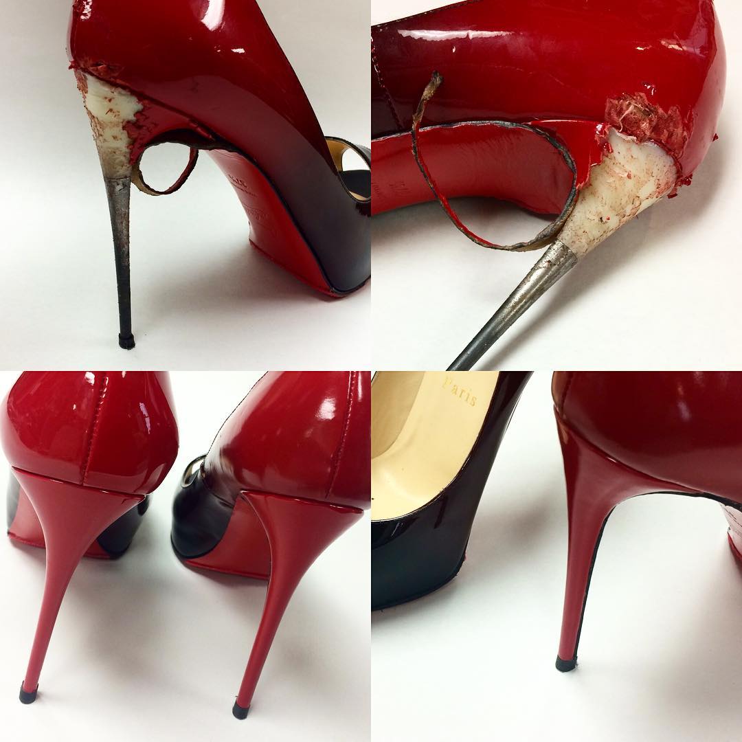 Louboutin Heel Recover and Rip Repair