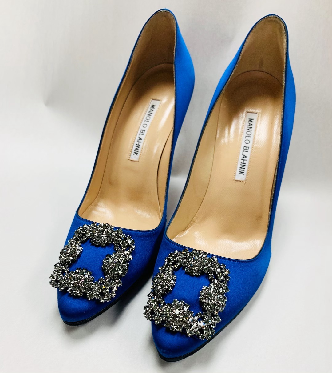 Manolo Blahnik Blue Shoes