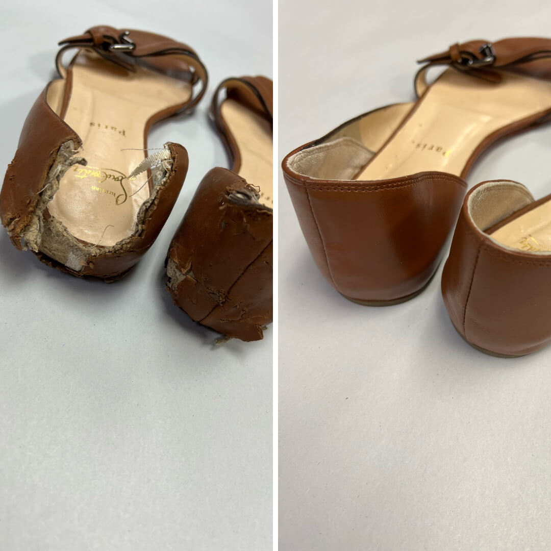 Rebuild dog-eaten Louboutin flats