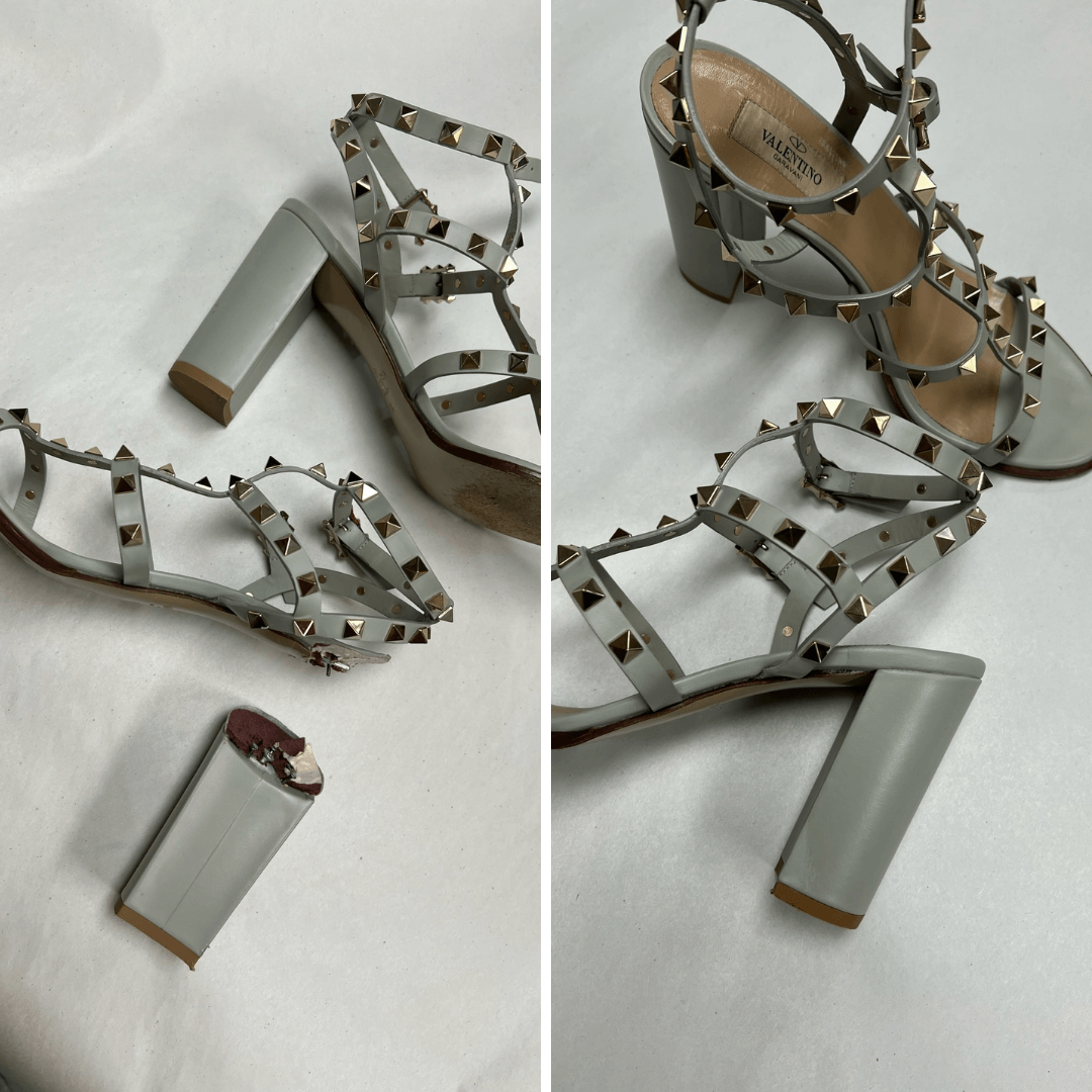 Valentino heel reattachment