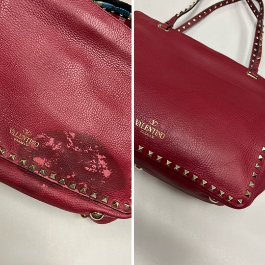 How to clean stains off LV patent leather bag??? Was stained