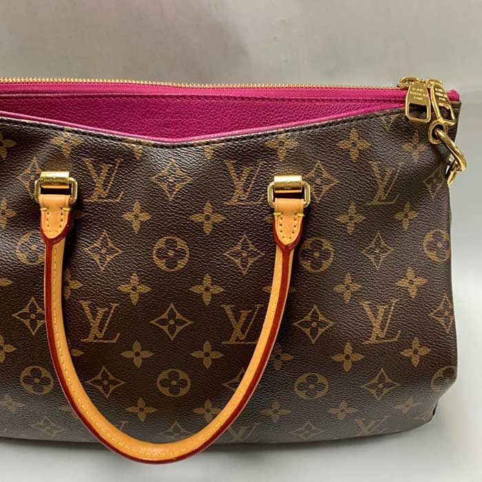 louis vuitton pink and brown purse