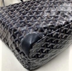 Goyard Bag Strap Edging Repair & Leather Recolouring — SoleHeeled