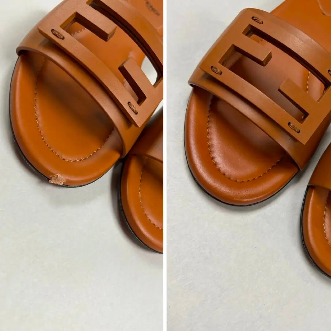 Fendi Sandals - scuff repair