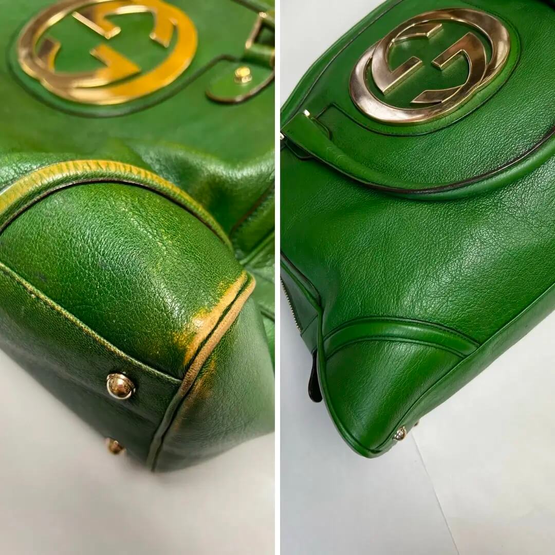 Gucci bag - redye faded leather