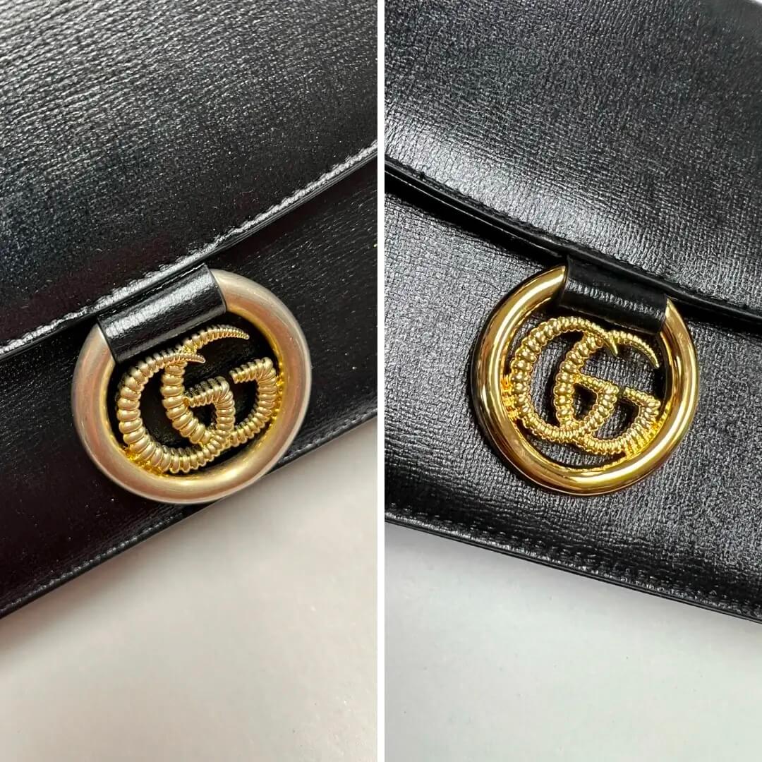 Vintage Gucci bag - hardware replating